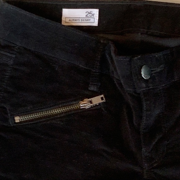 Gap Always Skinny navy velvet pants - Picture 6 of 7